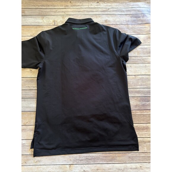 NWT Men's Peter Millar Crown Polo Medium Solid Black Pima Cotton Blend ME0Ek01S - Picture 9 of 10